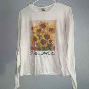 Sunflower long sleeve tee- S